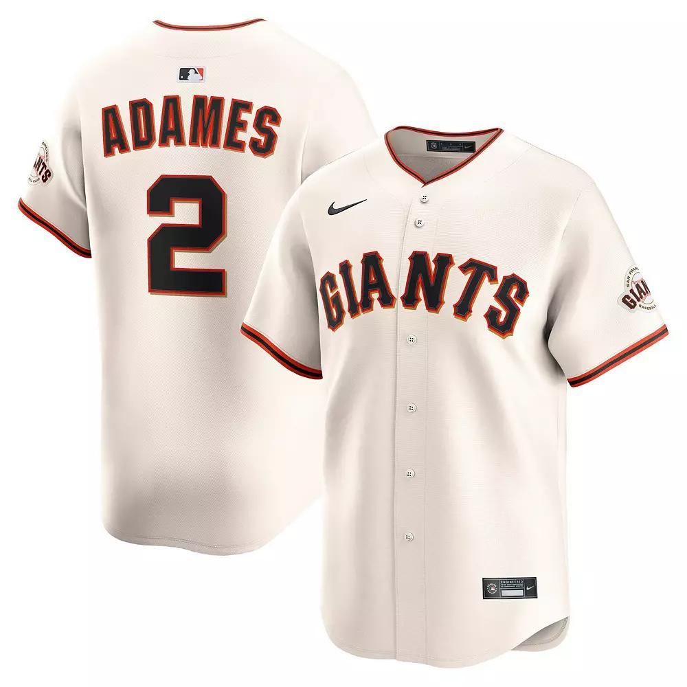 Men's Nike Willy Adames Cream San Francisco Giants Alternate Limited Player Jersey, Size: Large, Beige Product Image