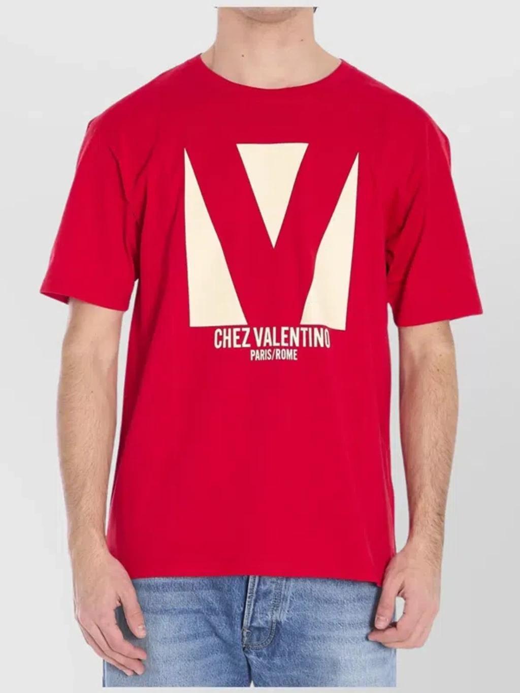 VALENTINO T-shirt Logo In Red Product Image