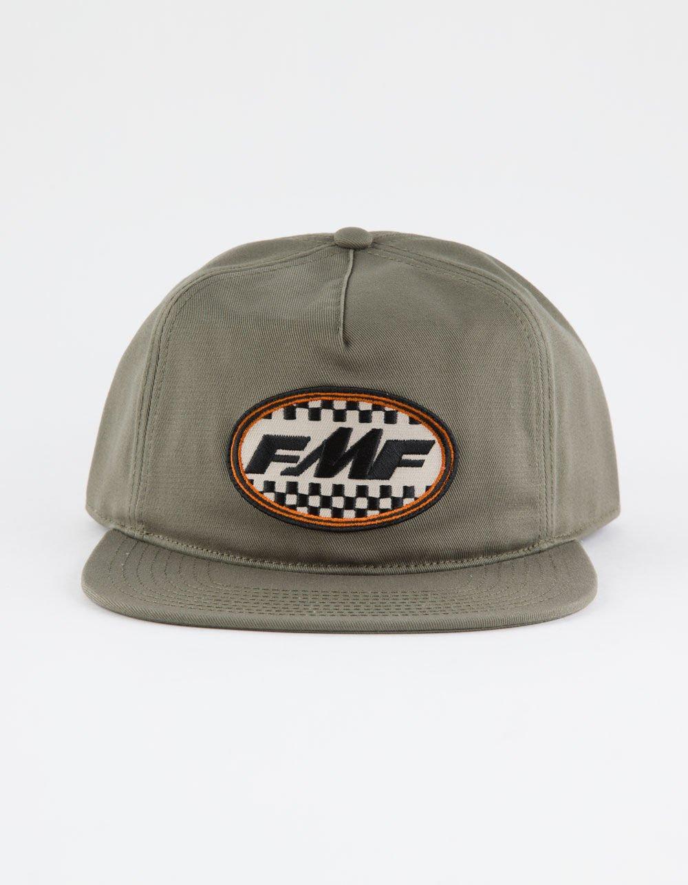 FMF Core Checks Snapback Hat - OLIVE Product Image