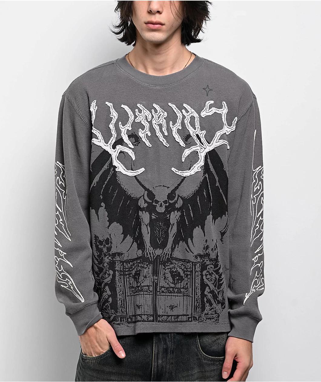 Vitriol Thunder Grey Thermal Long Sleeve T-Shirt Product Image