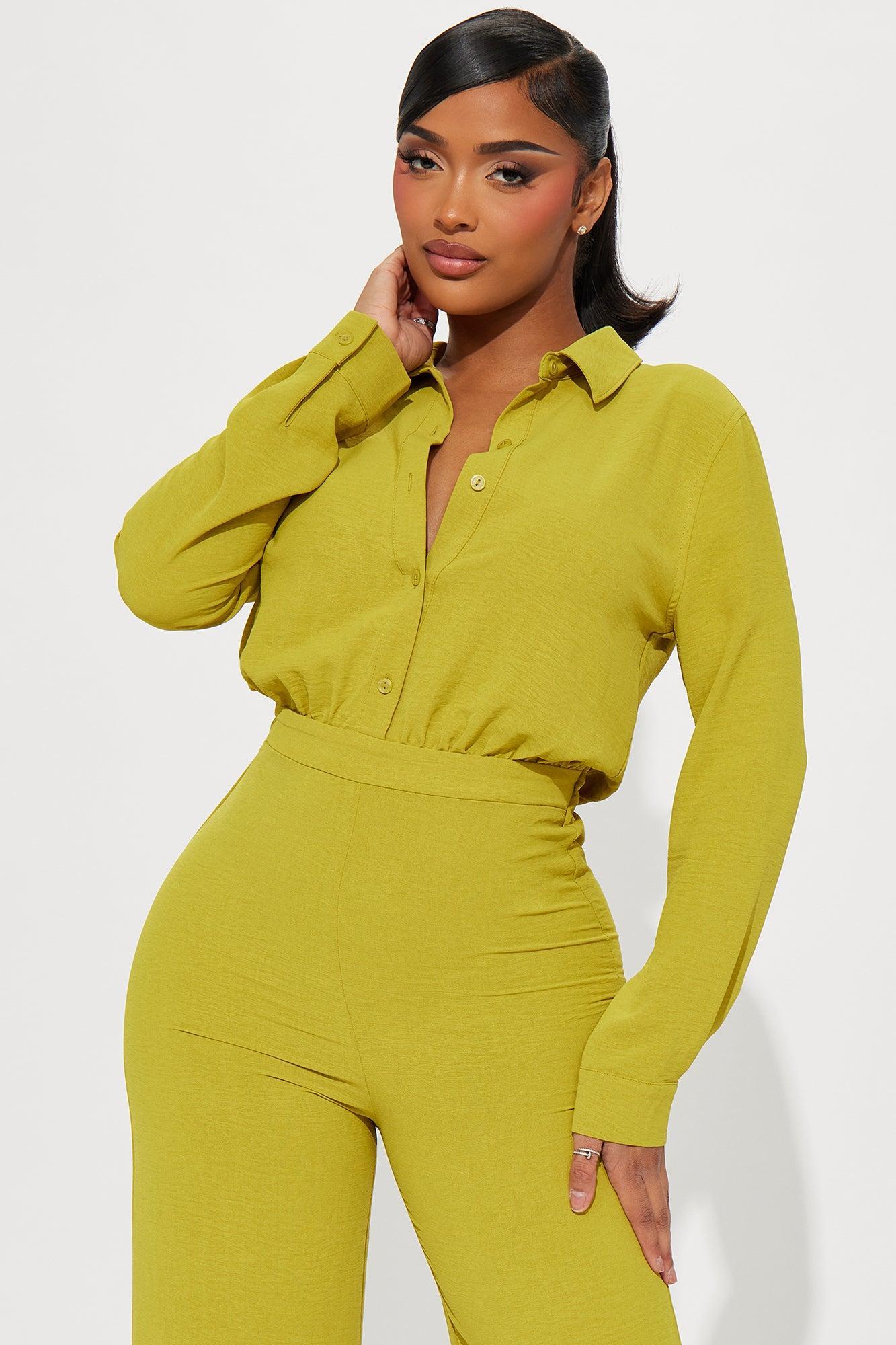 Makenzie Jumpsuit - Chartreuse Product Image