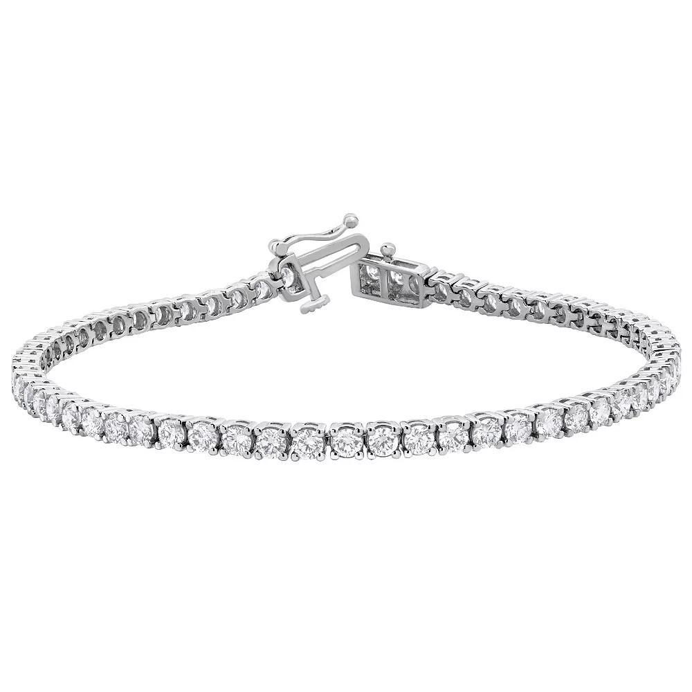 Diamond Brilliance 14k Gold 4 Carat T.W. Lab-Grown Diamond Tennis Bracelet, Womens Product Image