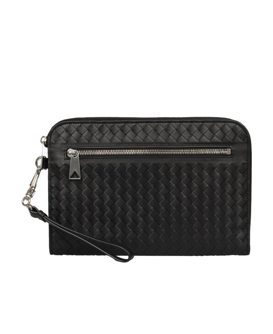 BOTTEGA VENETA Intrecciato Woven Handbag In Black Product Image