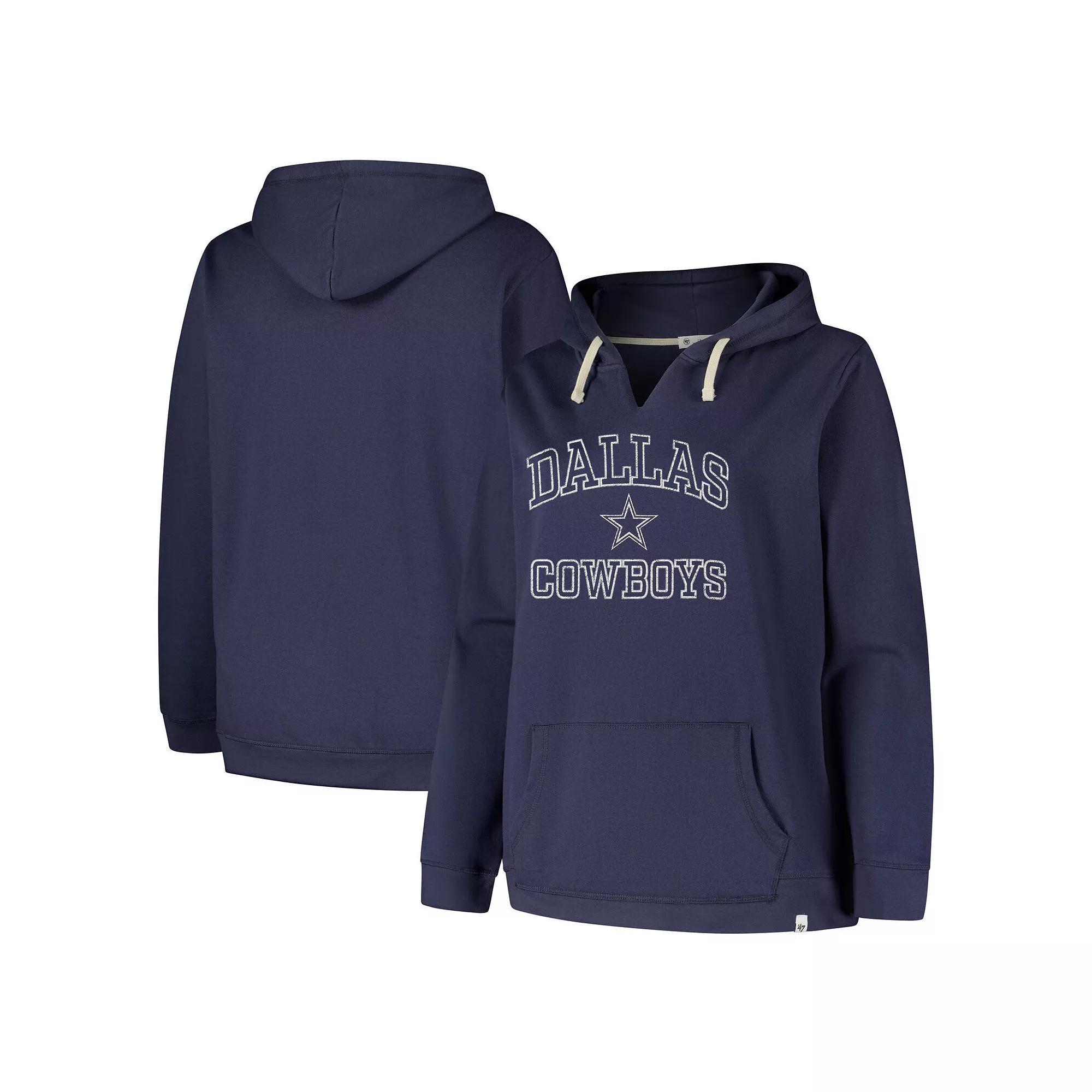 Women's Profile  Navy Dallas Cowboys Plus Size Kennedy Pullover Hoodie, Size: 2XL, Blue Product Image