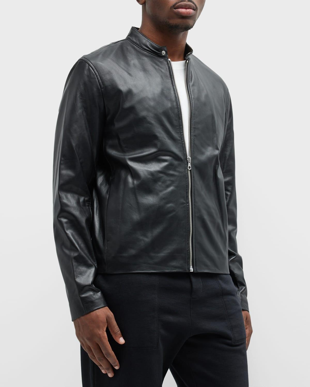 rag & bone Icons Archive Cafe Leather Racer Jacket Product Image
