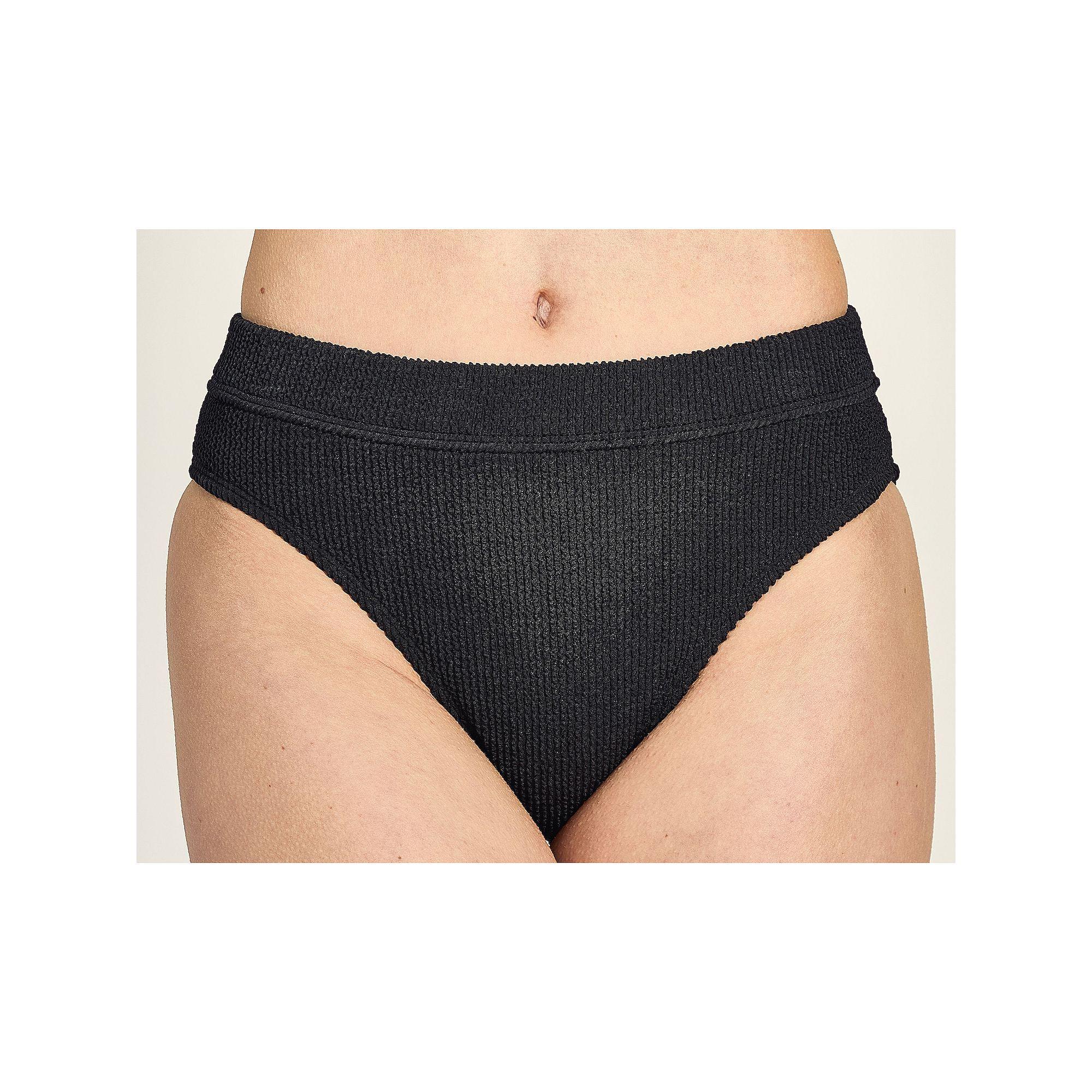 Juniors' Cyn & Luca Pucker Heidi Banded Swim Bottoms, Women's, Size: XL, Black Product Image