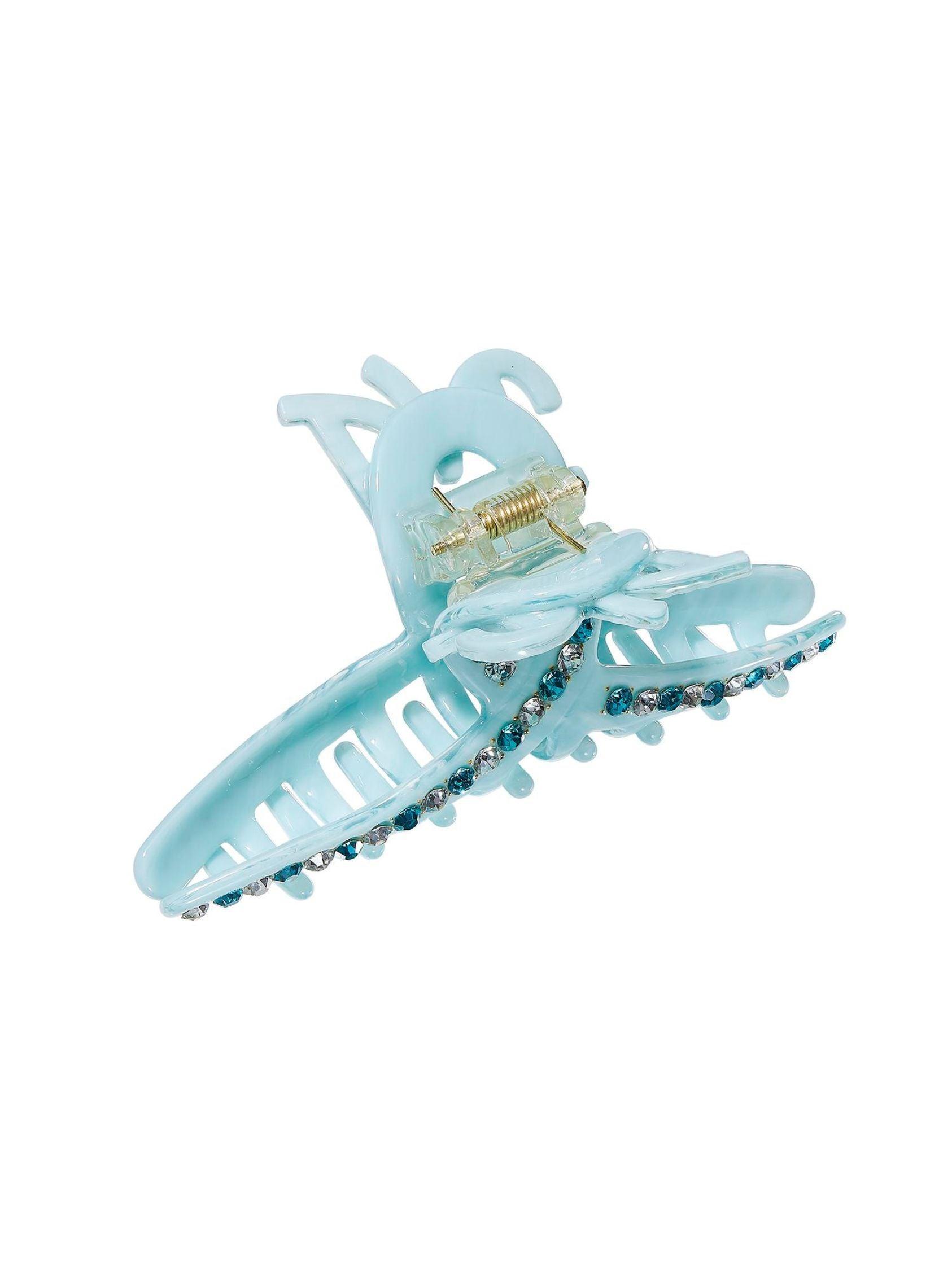 Adriana Crystal Claw Clip (Blue) Product Image