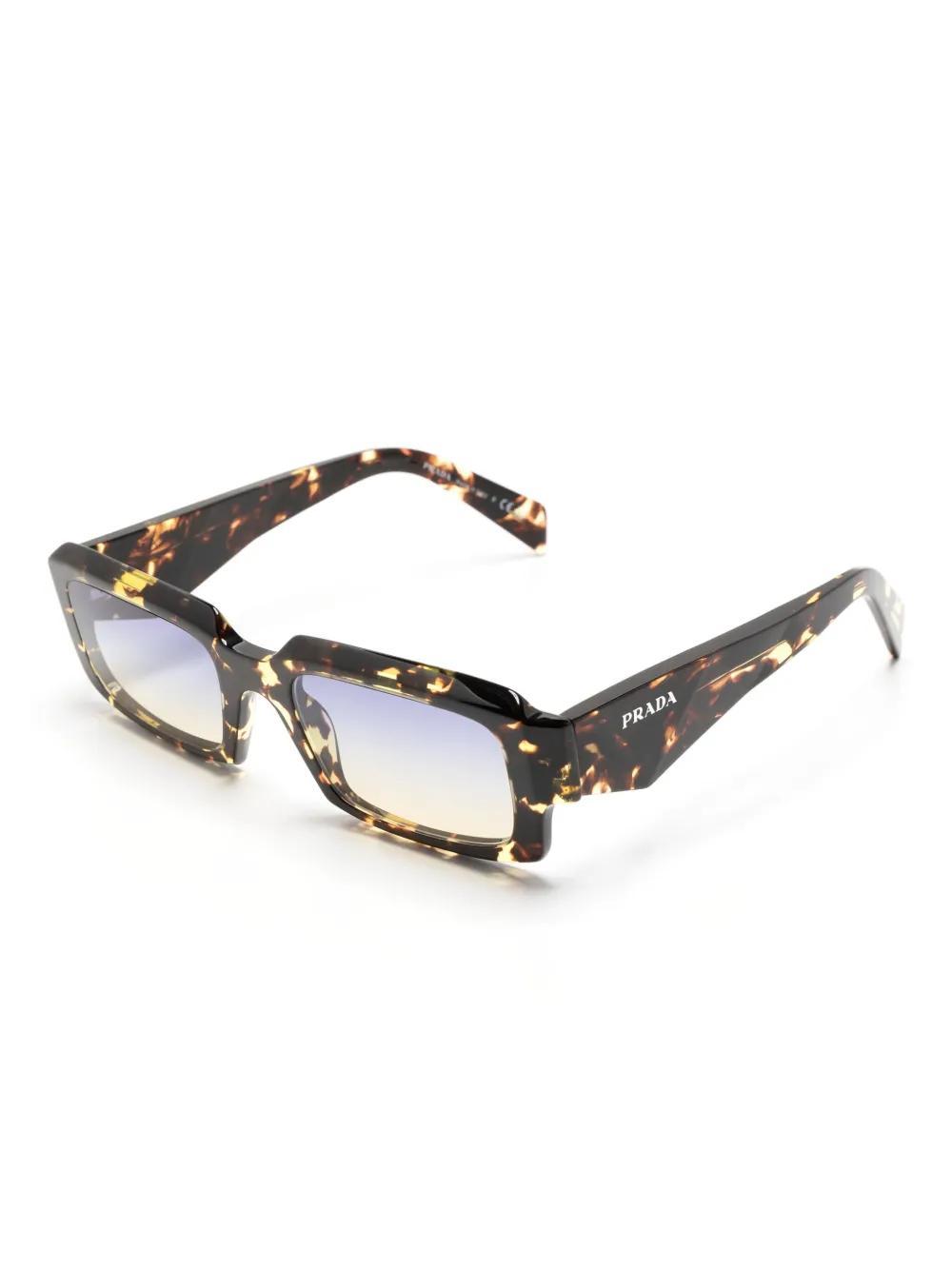 PRADA Square-frame Sunglasses In Nude Product Image