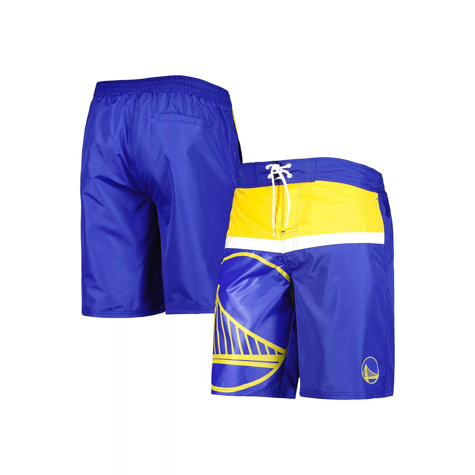Men's G-III Sports by Carl Banks Royal Golden State Warriors Sea Wind Swim Trunks, Size: Large, Blue Product Image