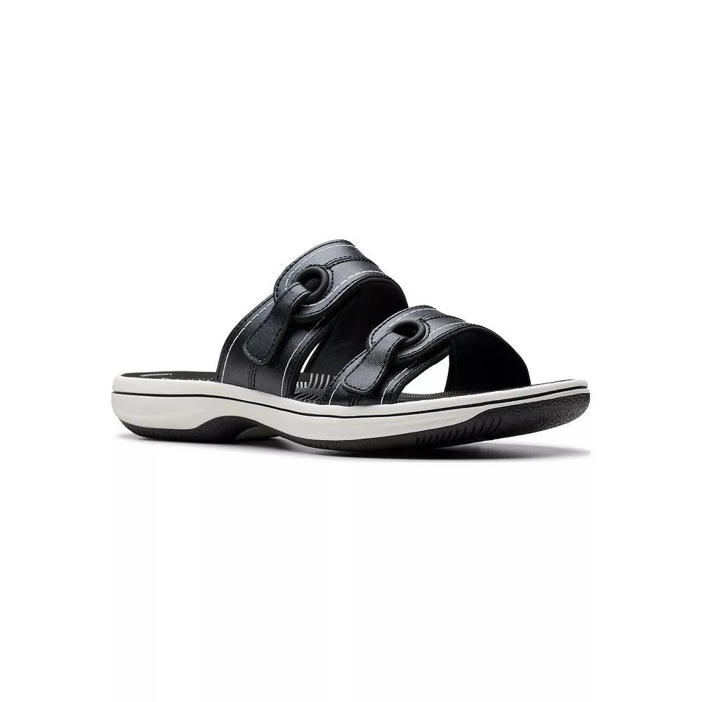 Clarks® Breeze Maye Cloudstepper Women's Flip Flop Sandals, Size: 12, Black Product Image