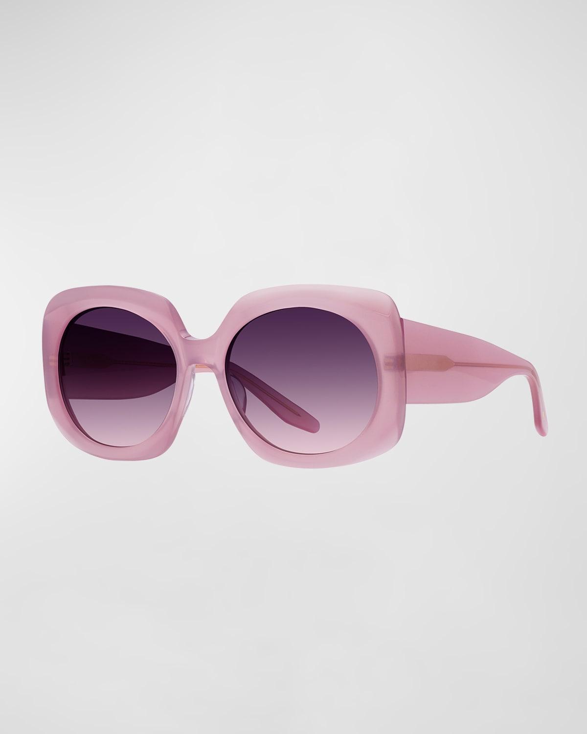 Womens Barton Perreira x Sarah Hoover Delia 57MM Hexagonal Sunglasses Product Image