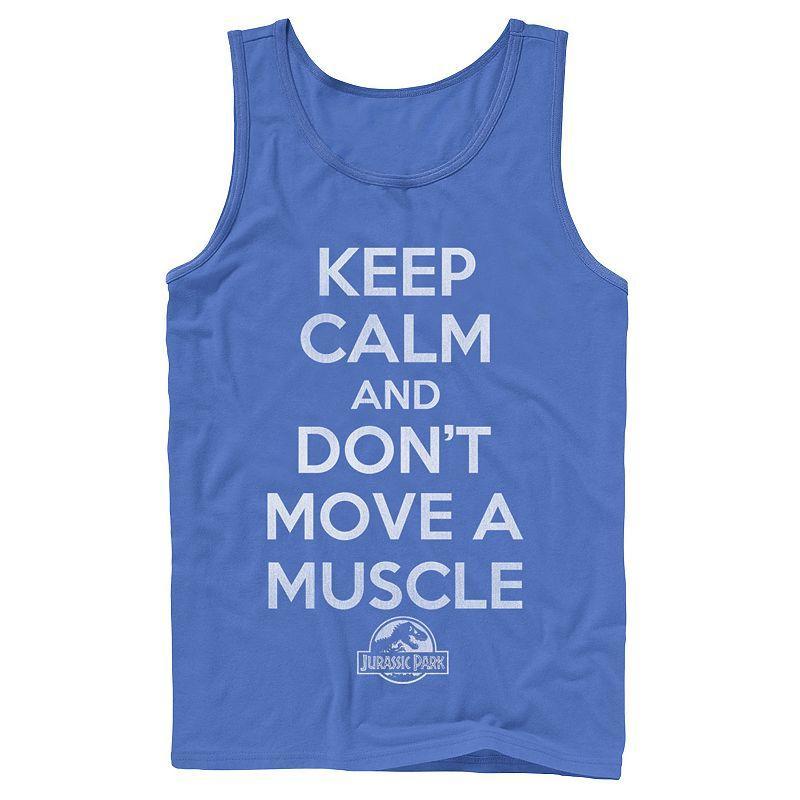 Boys 8-20 Jurassic Park Keep Calm & Don't Move Tank Top, Men's, Size: XL, Grey Product Image
