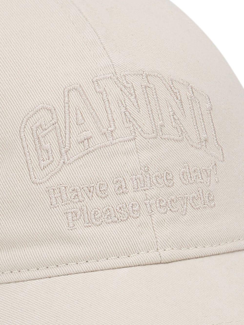 logo-embroidered cotton cap  Product Image