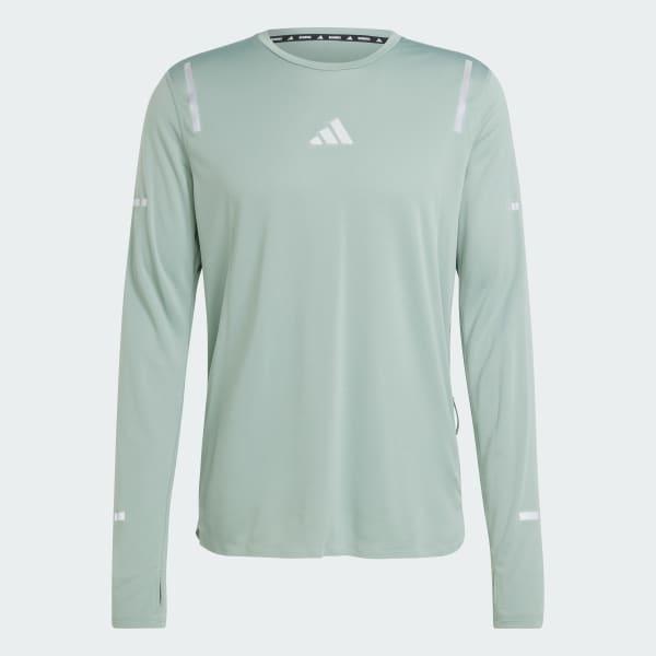 adidas Ultimate Running Reflective Long Sleeve Tee Black 2XL Mens Product Image