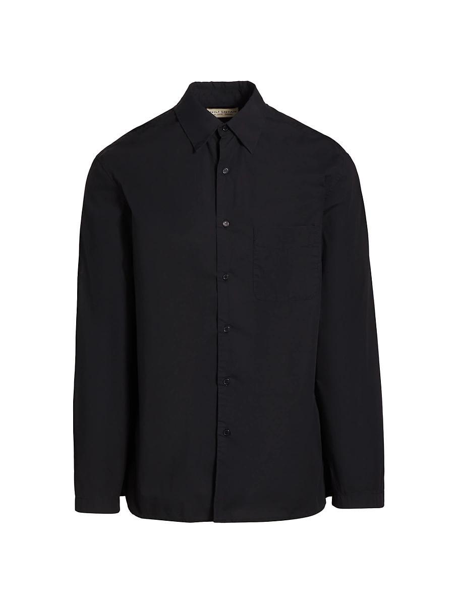 Mens Caiden Cotton Poplin Button-Front Shirt Product Image