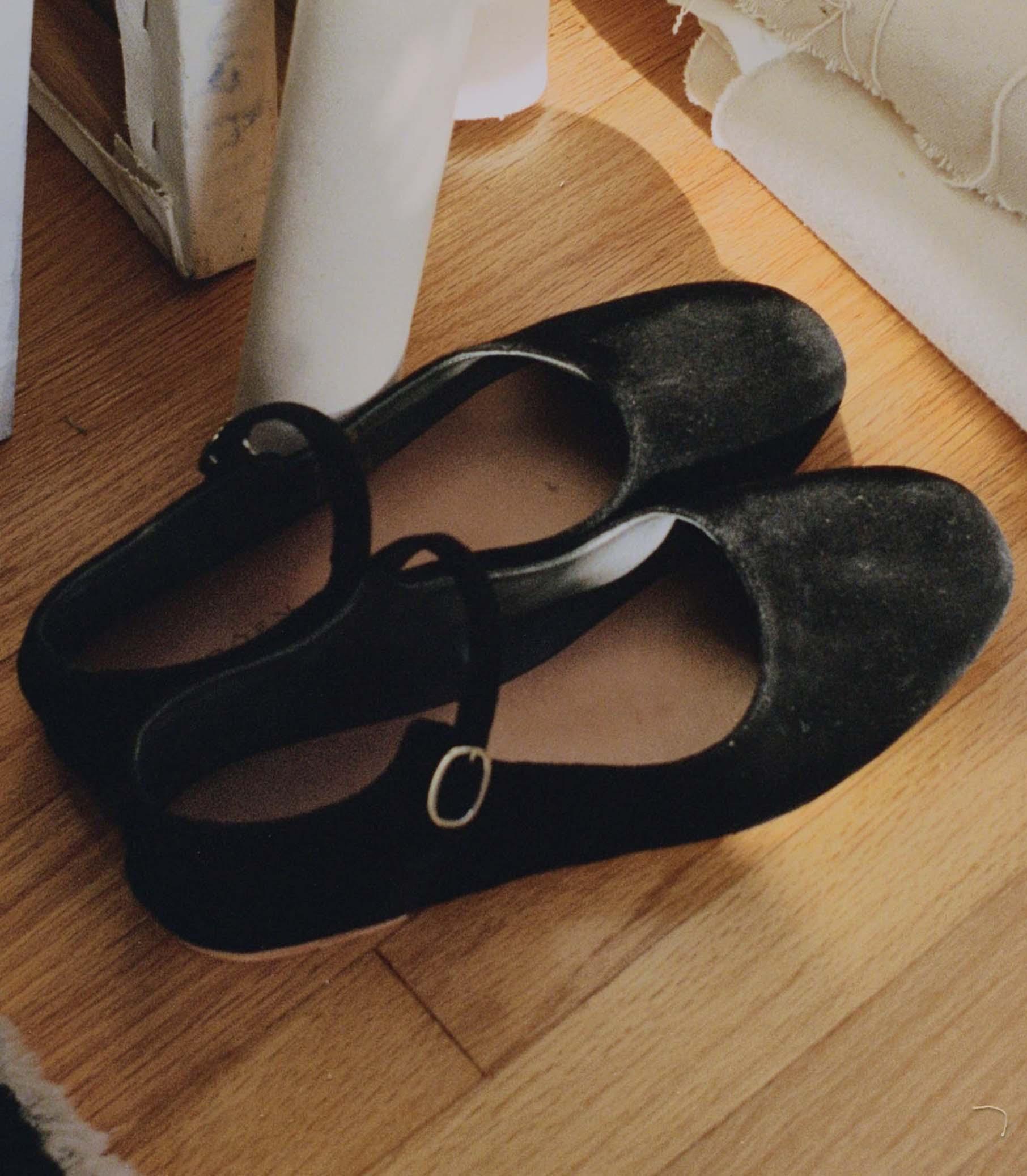 MARY JANE SLIPPER -- BLACK Product Image