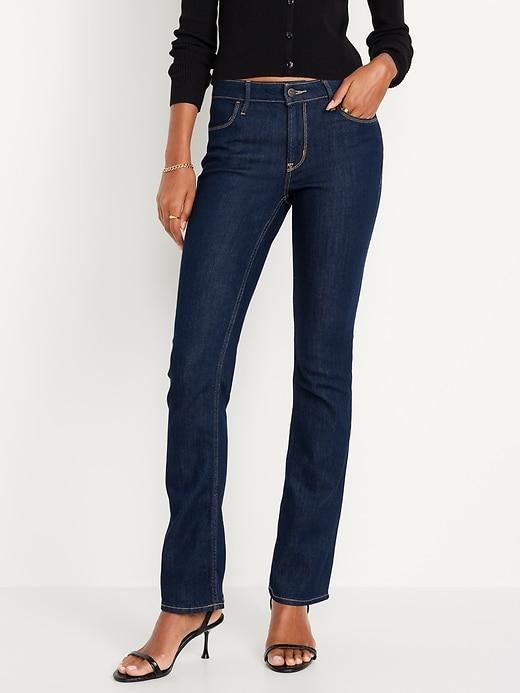 Mid-Rise Wow Boot-Cut Jeans Product Image