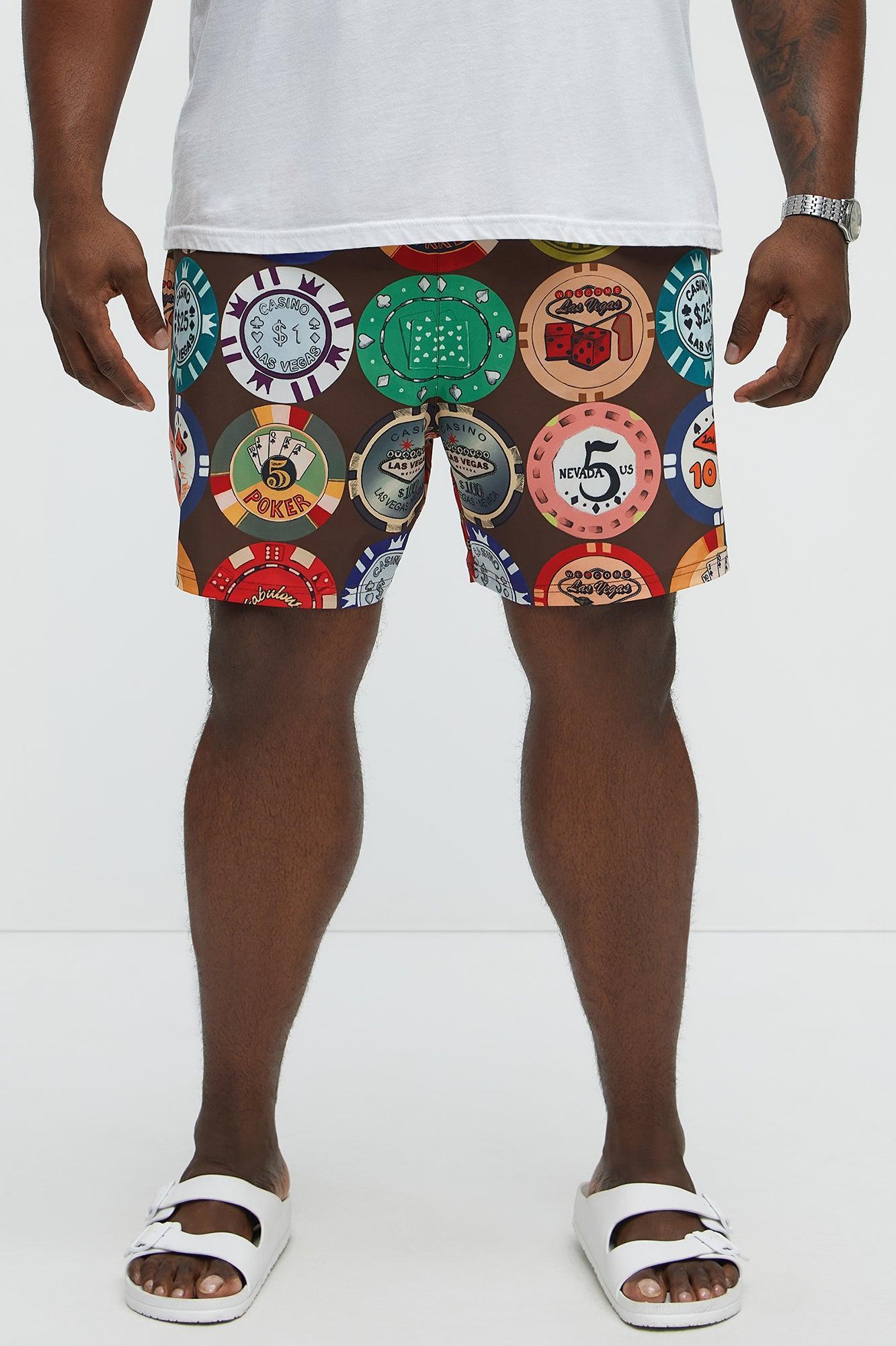 Lucky Hand Swim Mid Trunk - Multi Color Product Image