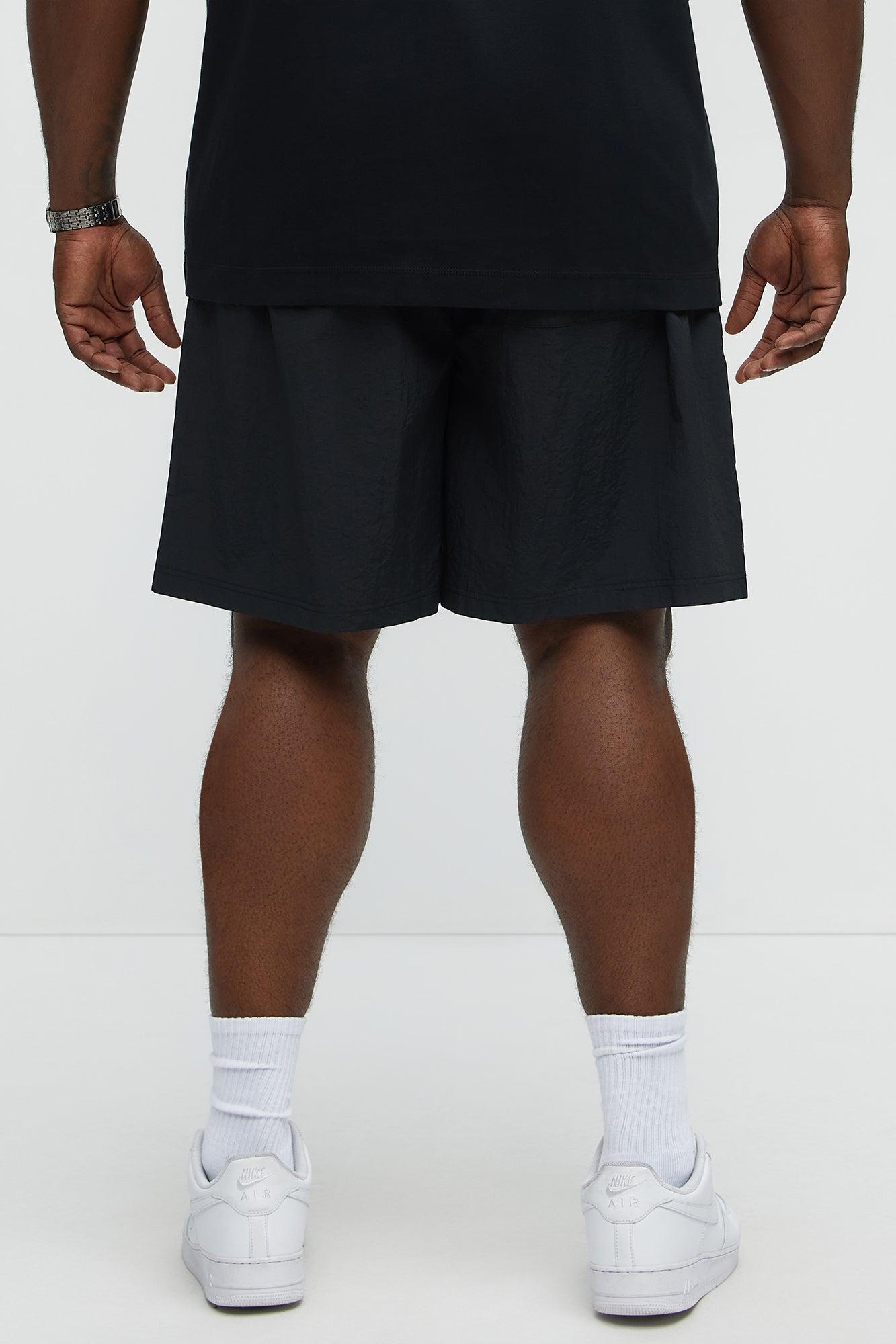 Fireflies And Wolves Graphic Relaxed Shorts - Black/combo Male Product Image