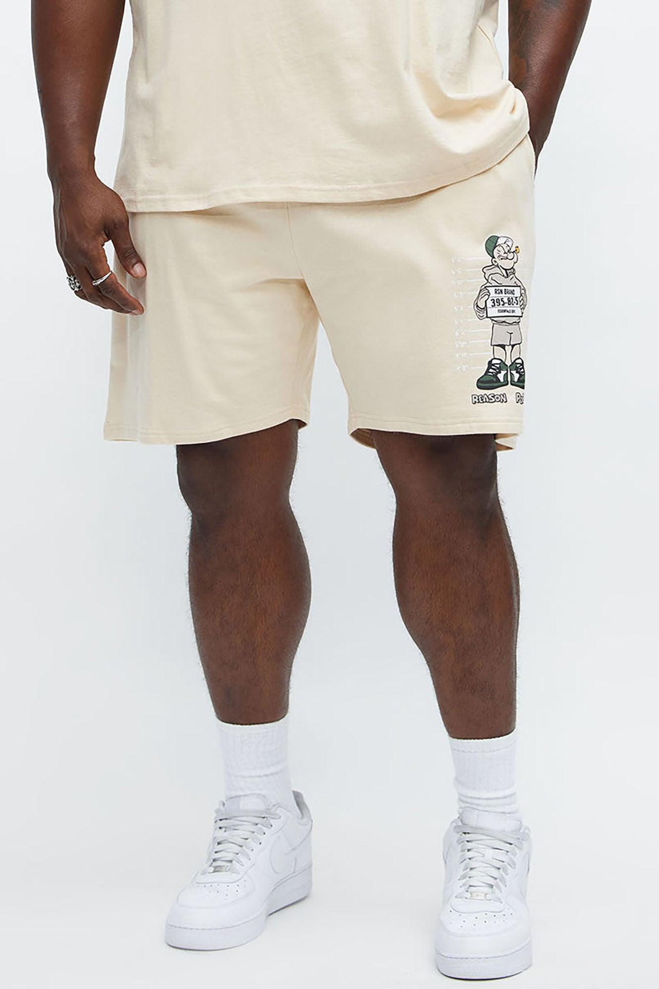 Popeye Wanted Sweatshorts - Tan Product Image