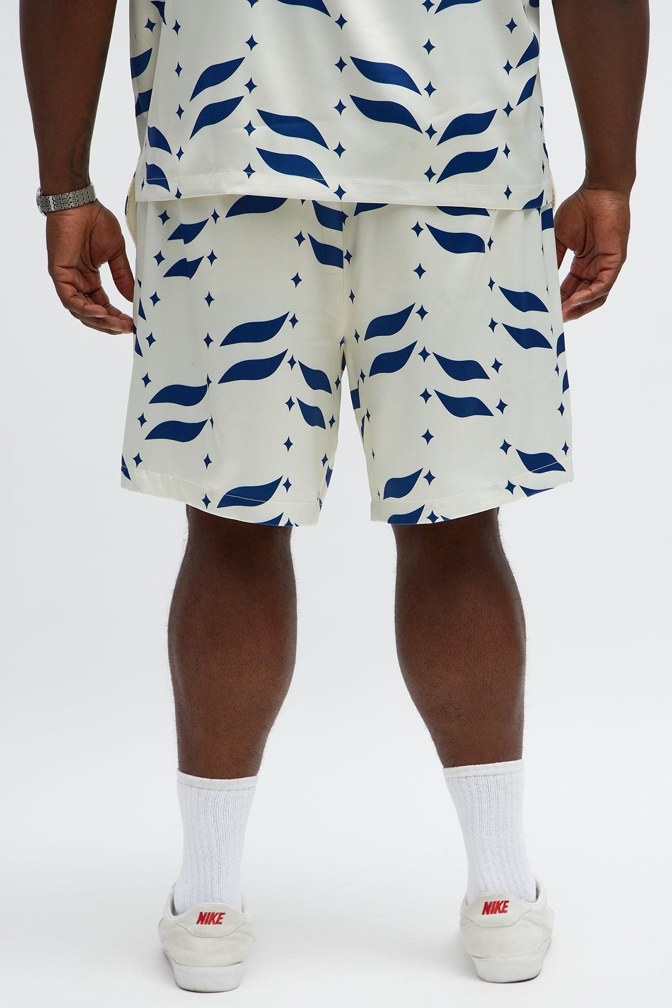 Relaxed Star Panel Short - Cream/combo Product Image