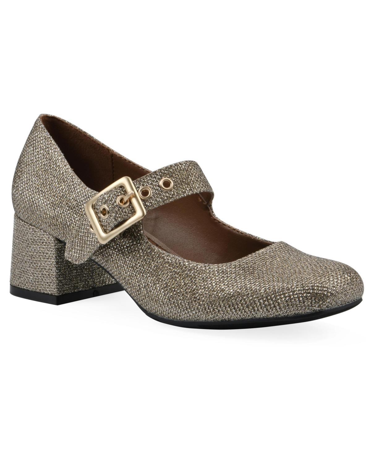 White Mountain Womens Lasso Mary Jane Block Heel Pumps Product Image