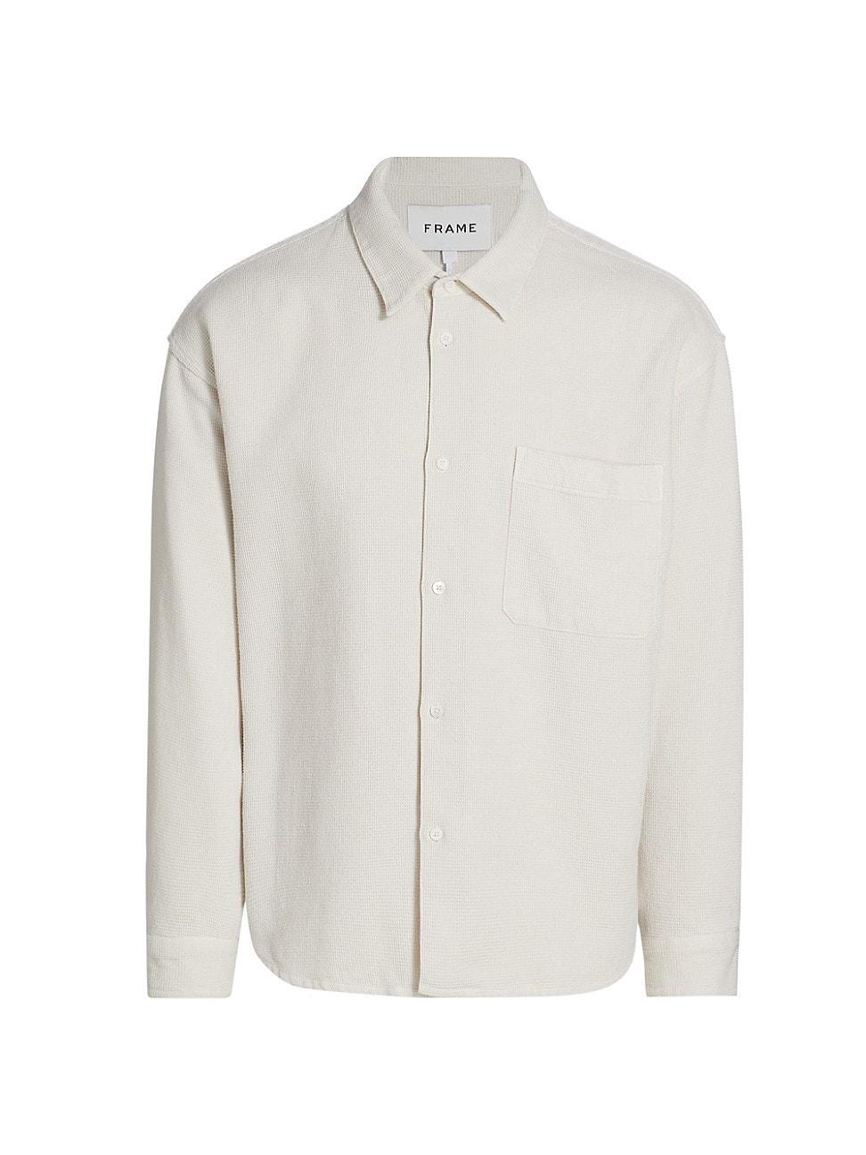 Mens Waffle Textured Overshirt Product Image