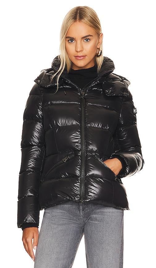 Madalyn Lustrous Light Down Jacket with Hood Product Image