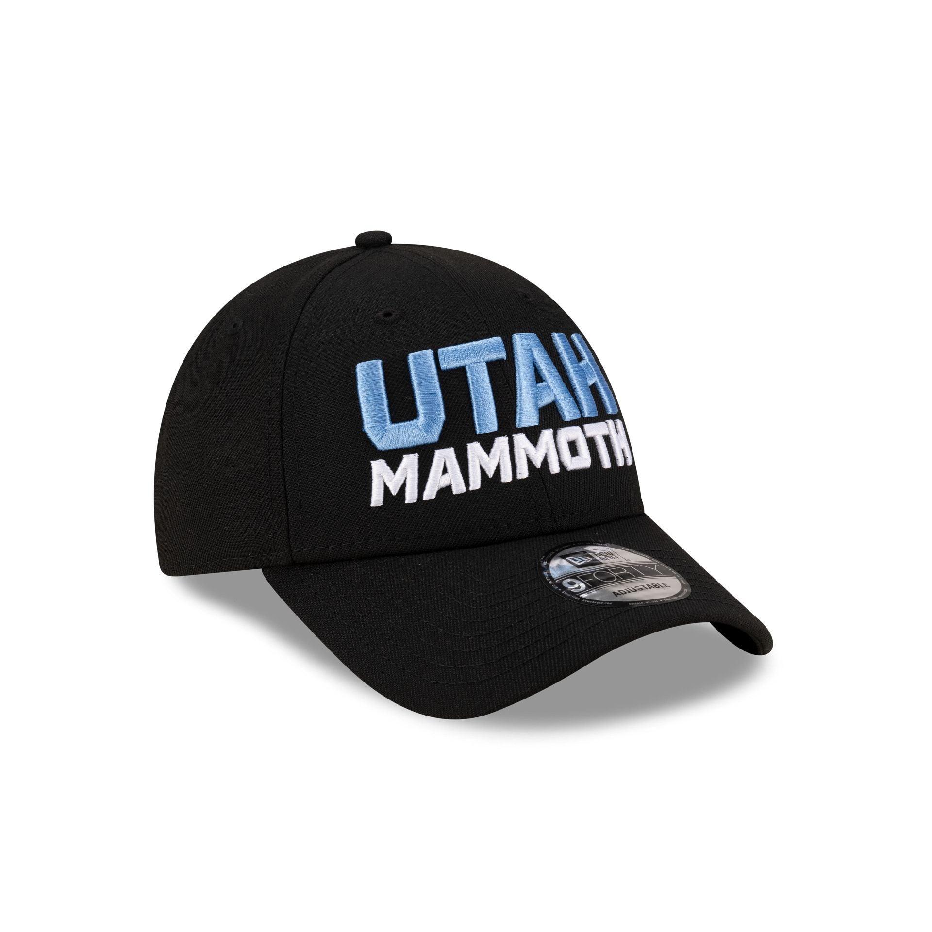 Utah Mammoth Black Stack 9FORTY Snapback Hat Male Product Image