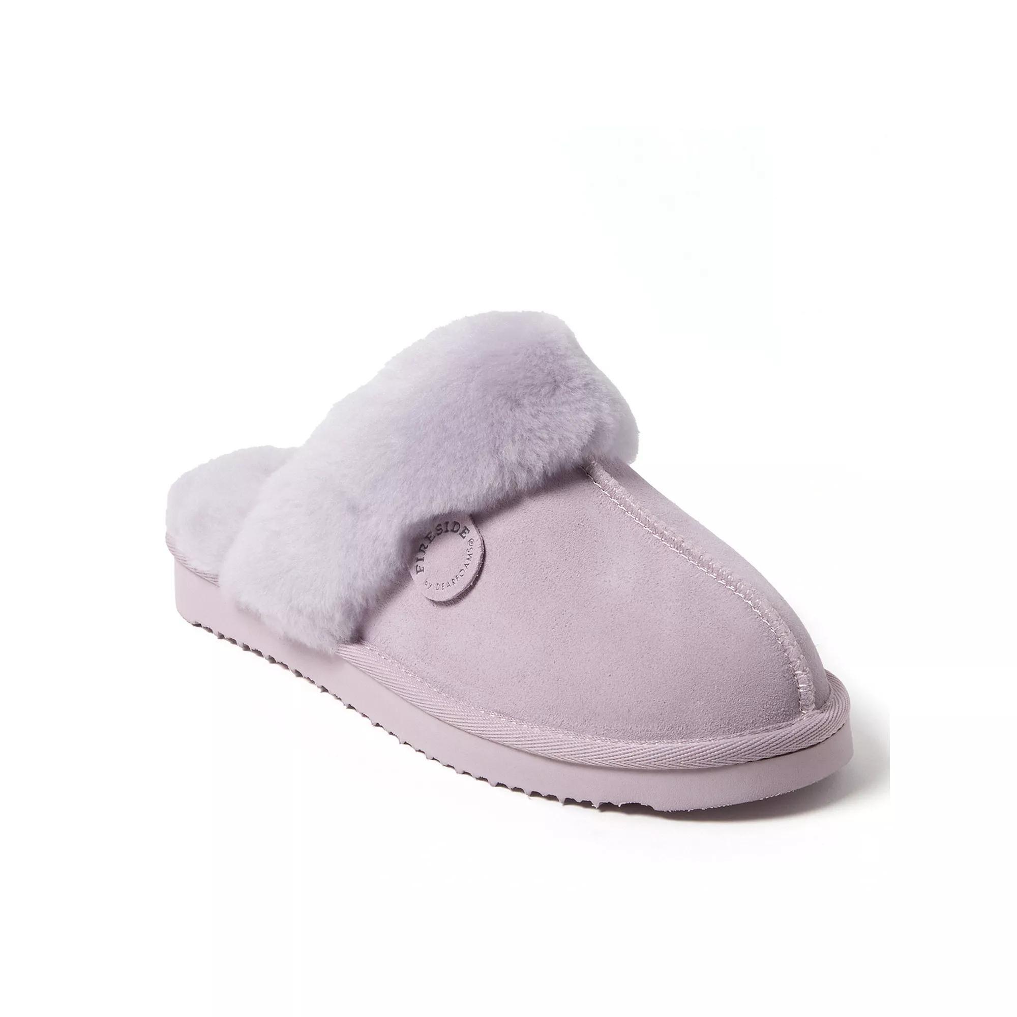 Fireside by Dearfoams Sydney Scuff Womens Slippers Pink Dust Product Image