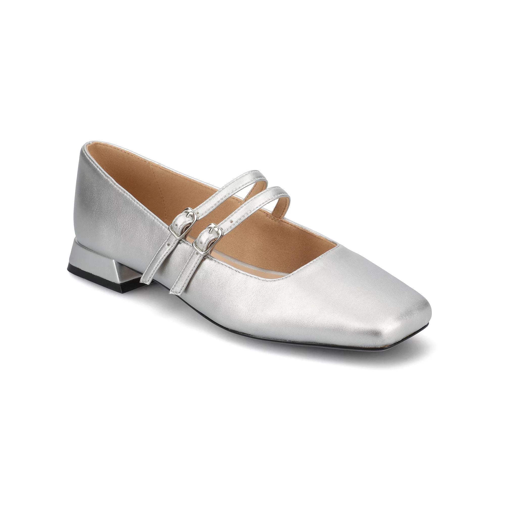 Journee Gredah Double Buckle Womens Mary Jane Dress Flats Product Image