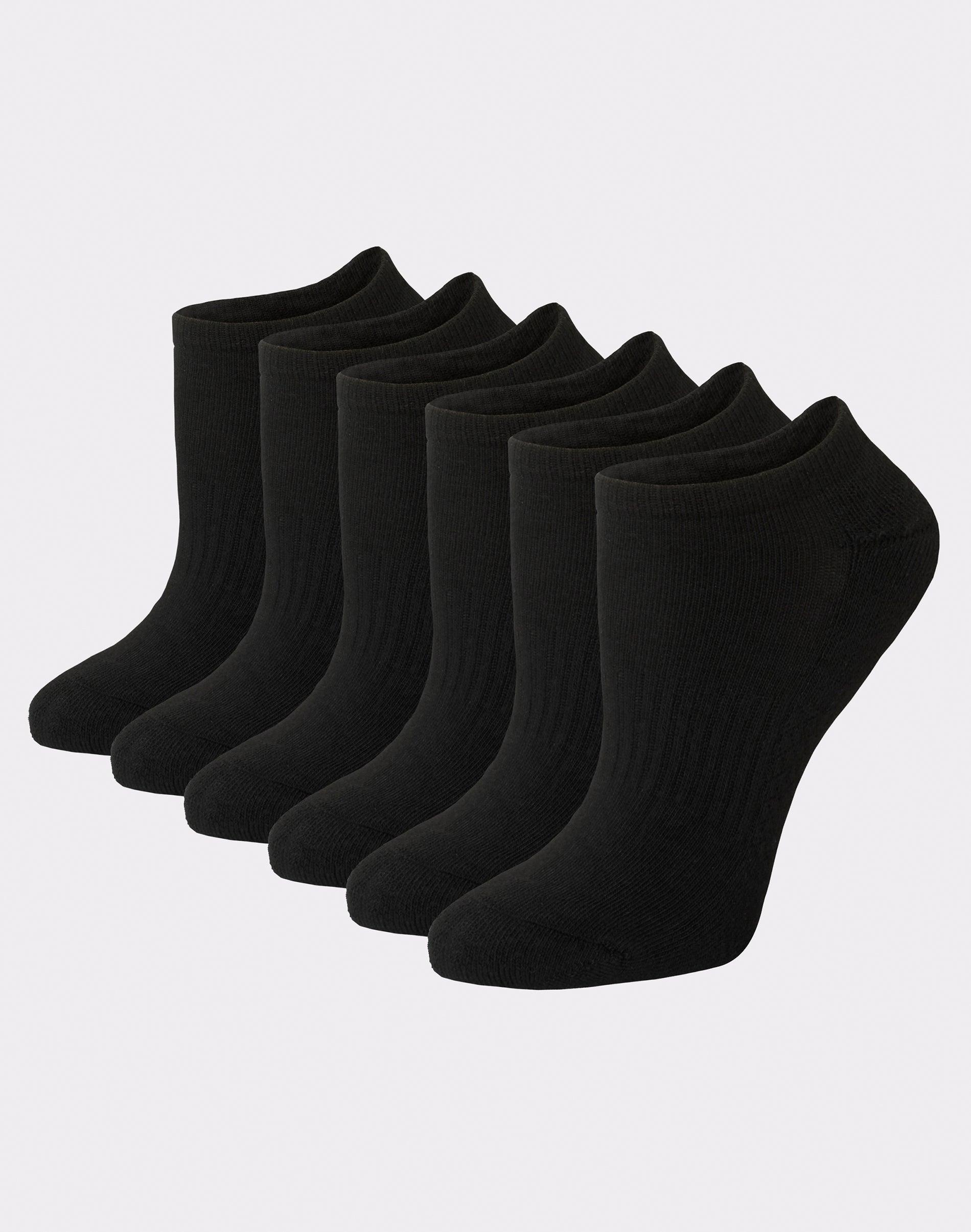 Hanes Performance Womens Cushioned 6pk No Show Socks 5-9: Arch Support, Moisture Wicking Product Image