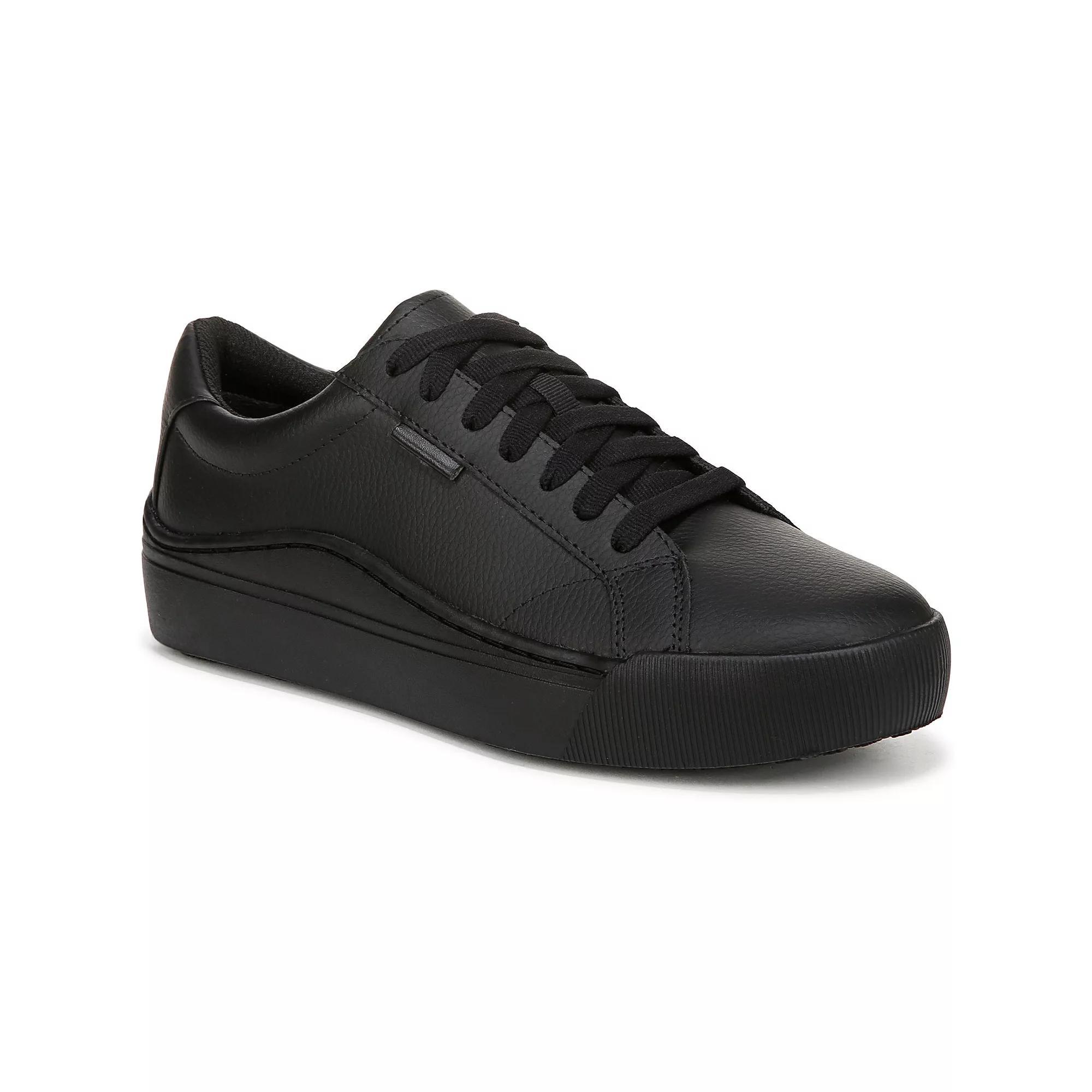 Dr. Scholl's Time On Women's SR Work Shoes, Size: 9.5 Wide, Black Leather Product Image