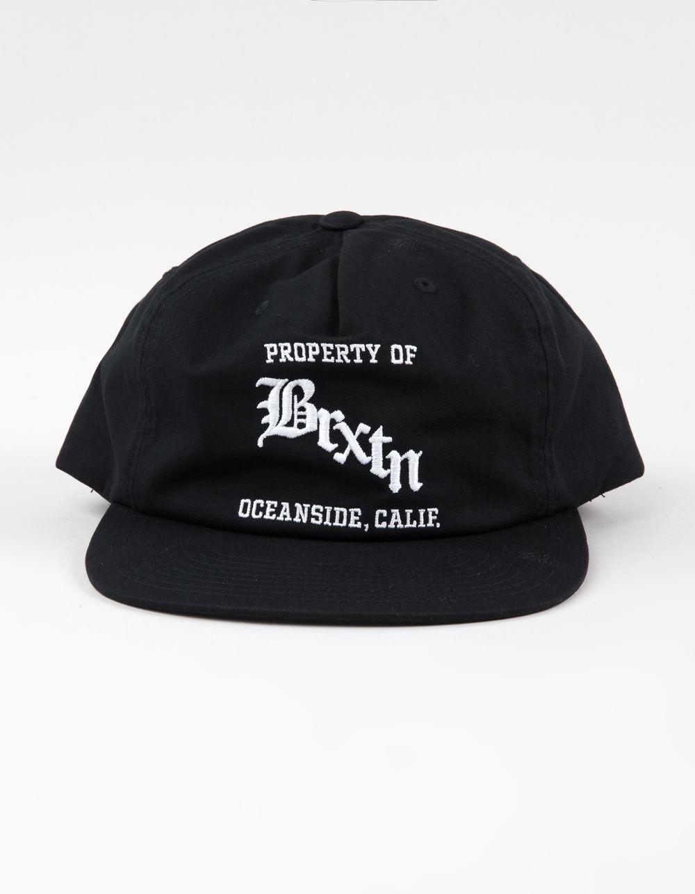 BRIXTON Home Team Snapback Hat - BLACK Product Image