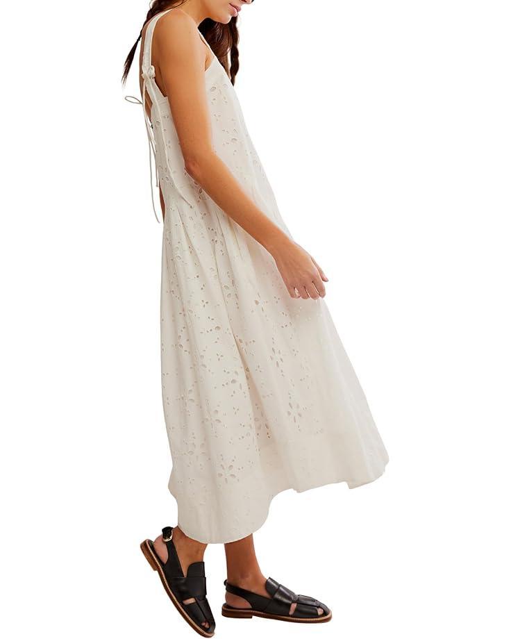 Lantana Flutter Sleeve Eyelet Midi Dress Product Image