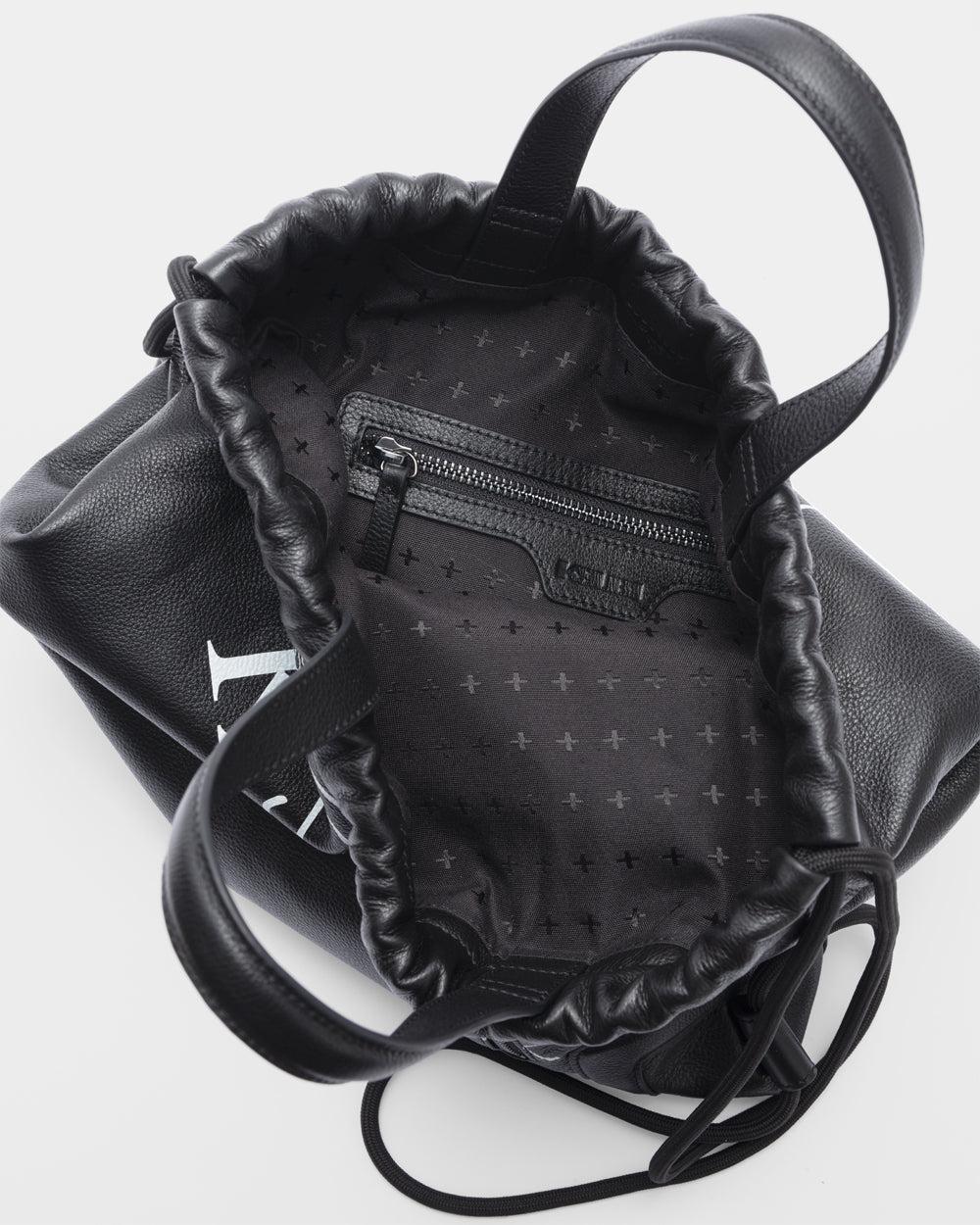DRAWSTRING BACKPACK BLACK/WHITE Female Product Image