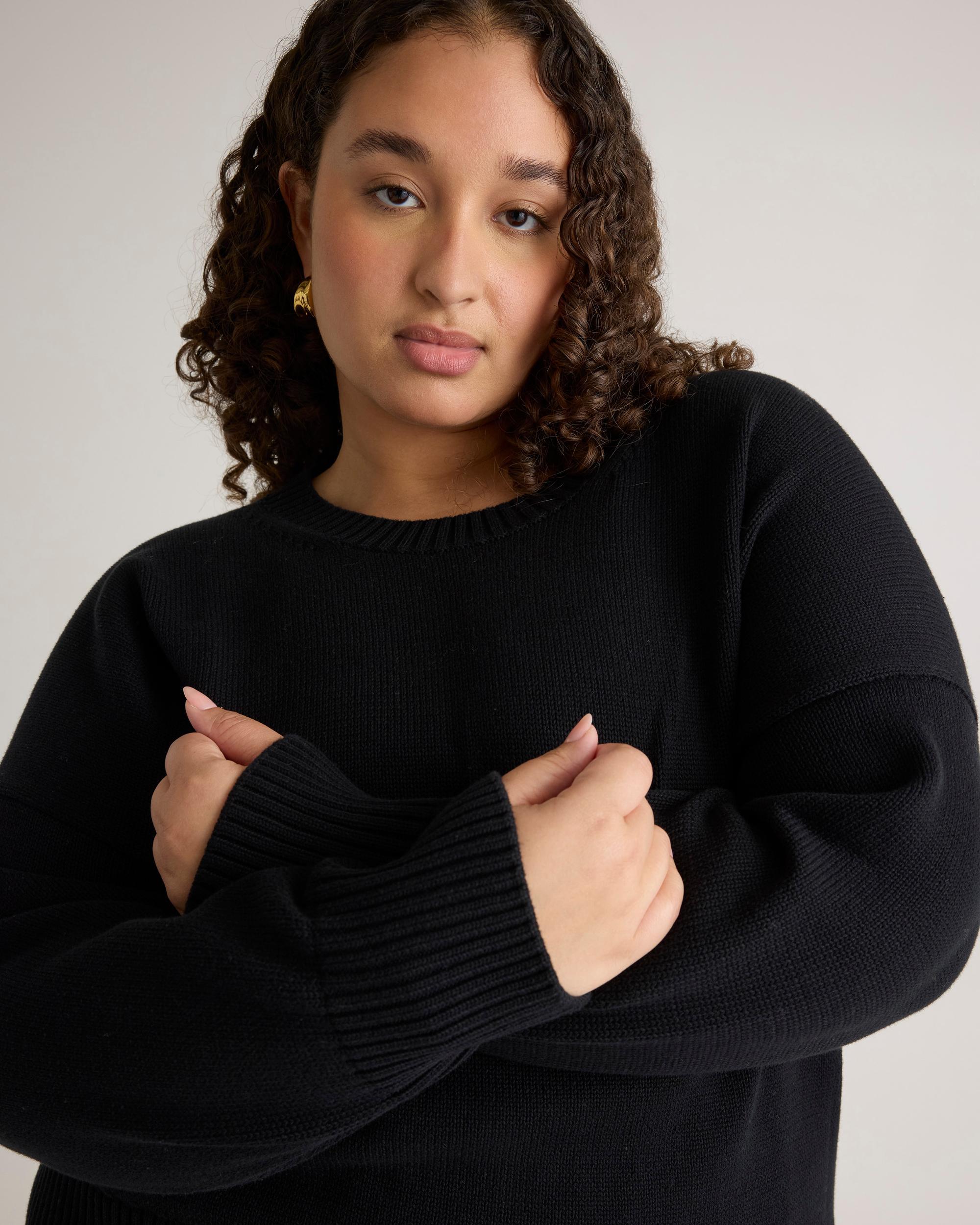 Quince | Women's Boyfriend Crew Sweater Organic Cotton Product Image