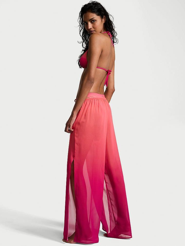 Beachwear Sheer Crinkle Wide-Leg Pants Product Image