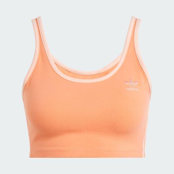 adidas Adicolor 3-Stripes Bra Top White 2XL Womens Product Image