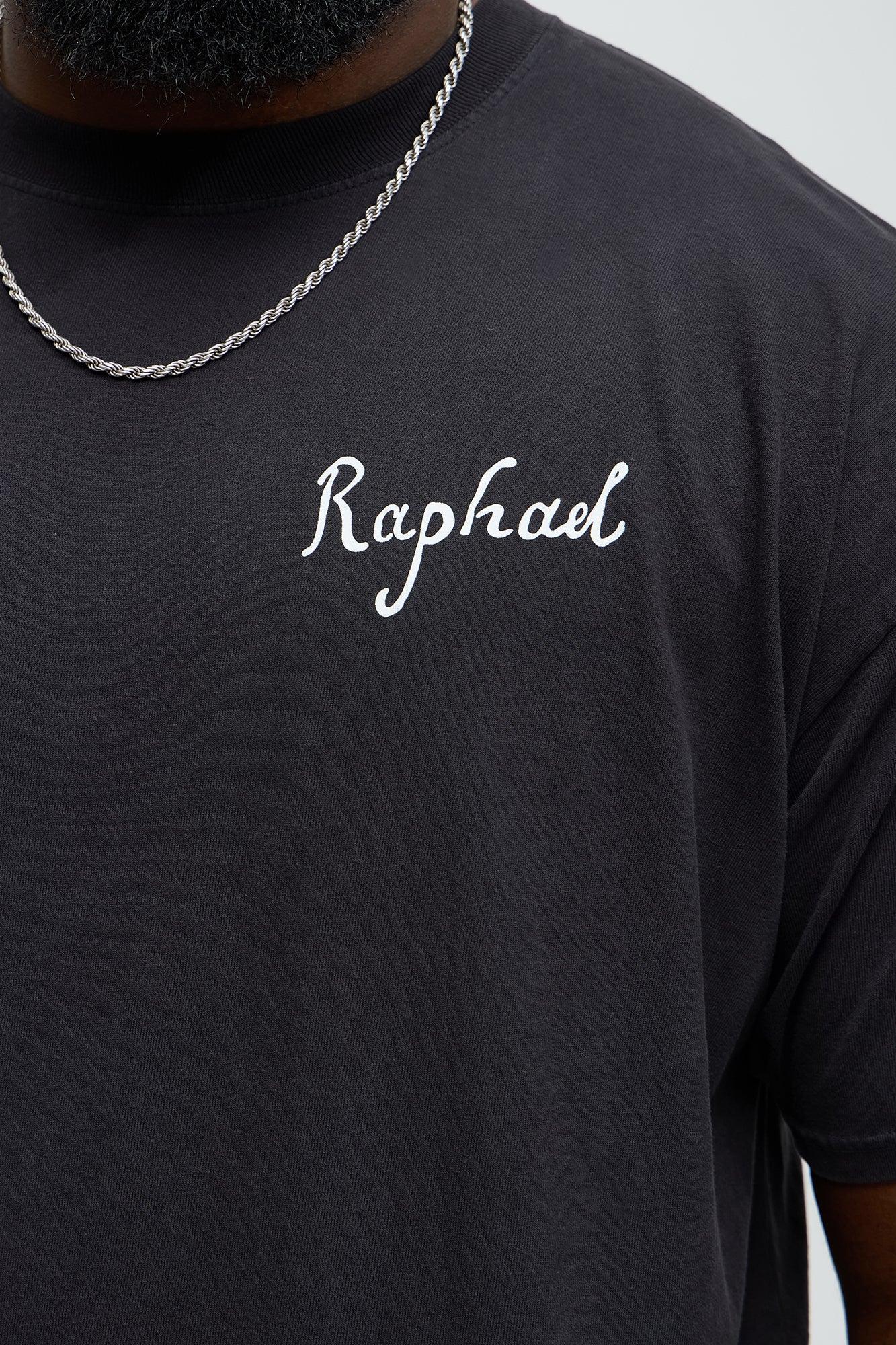 Raphael The School Of Athens Oversized Short Sleeve Tee - Black Product Image