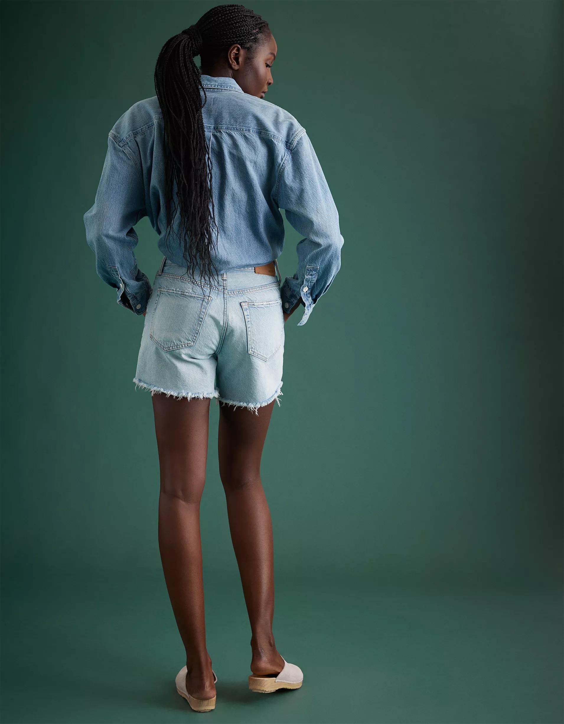 AE77 Premium Classic Long Denim Short Product Image