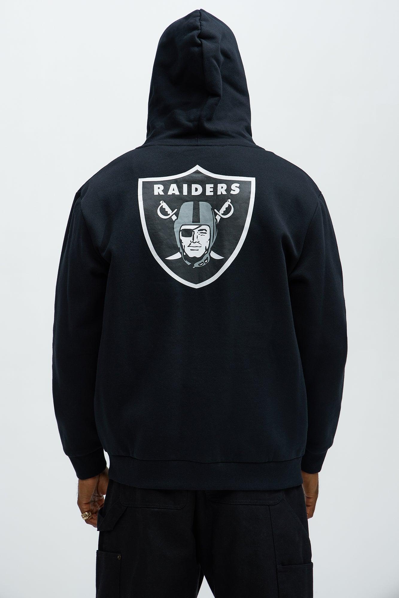 Raiders Bold Zipp Hoodie - Black Male Product Image