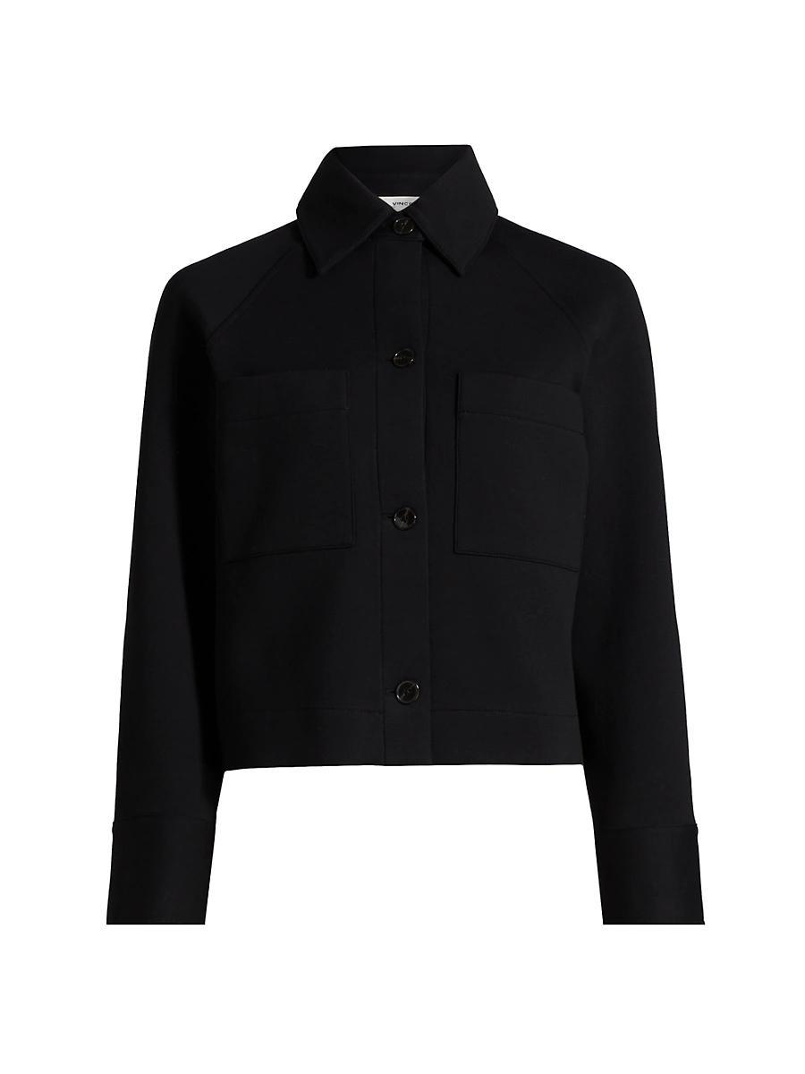 Womens Cotton-Blend Shirt Jacket Product Image
