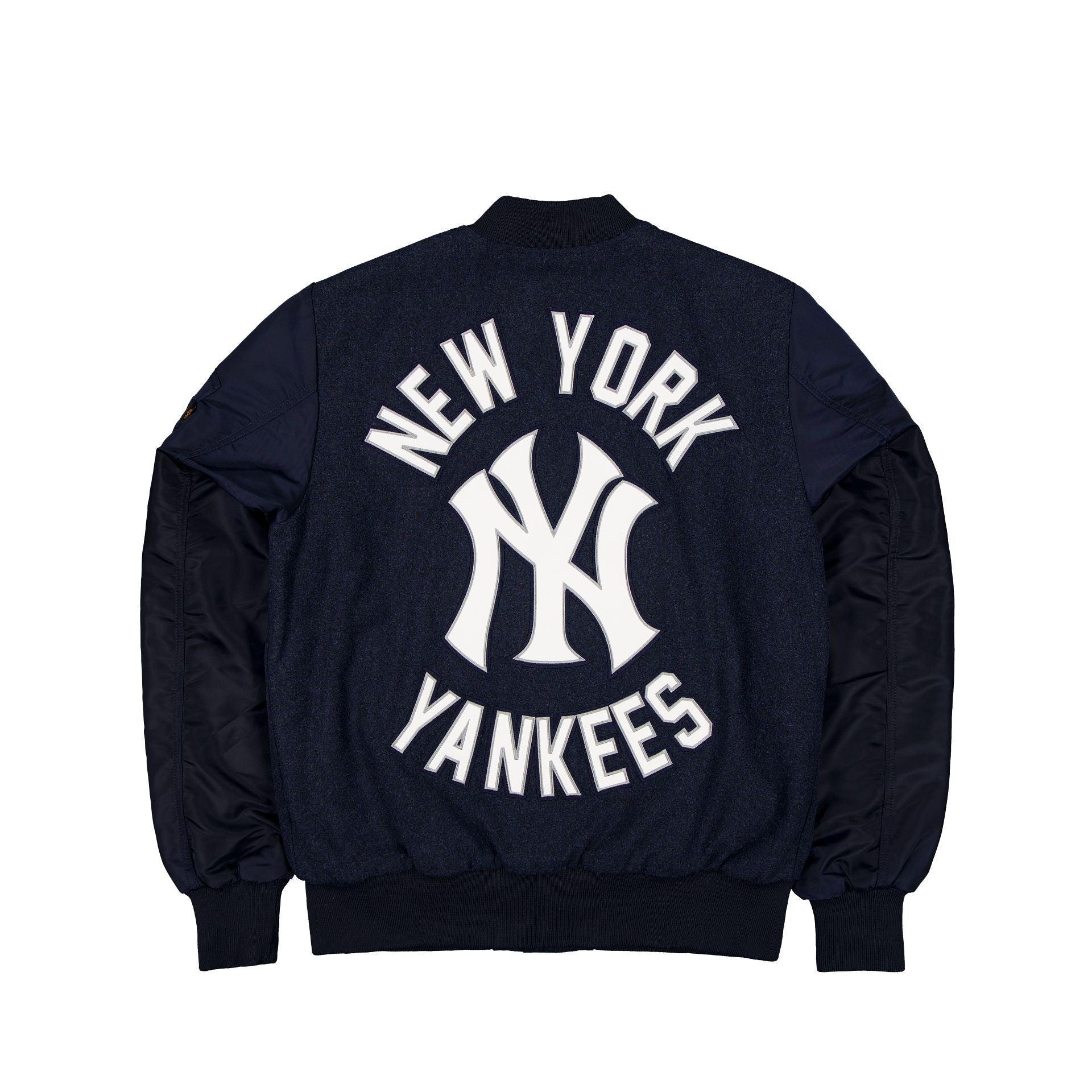 Alpha Industries x New Era Cap MA-1 Wool Varsity Jacket Black Male Product Image