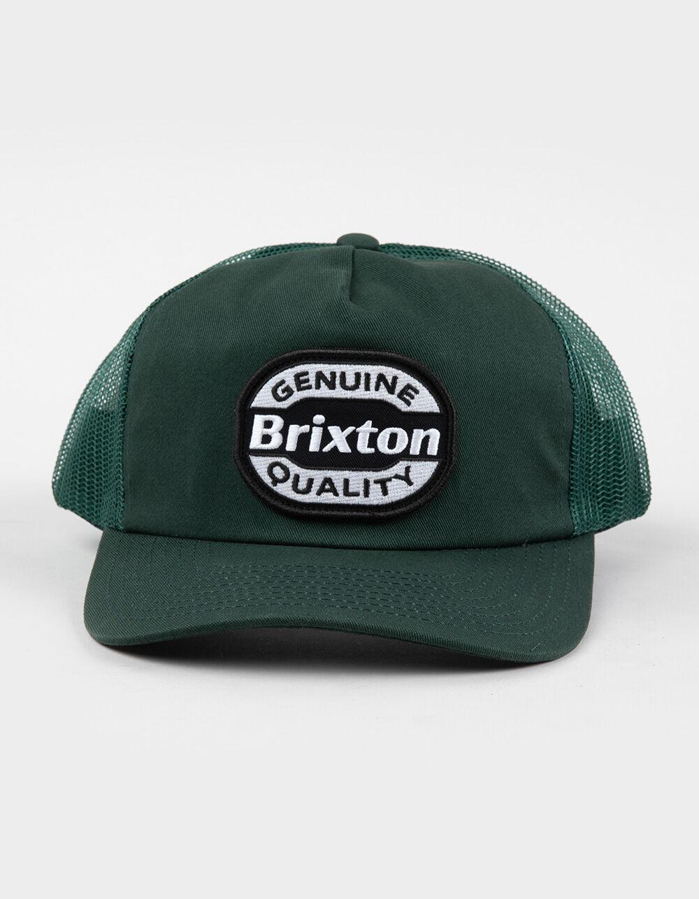 BRIXTON Keaton NetPlus Trucker Hat - DK GREEN Product Image