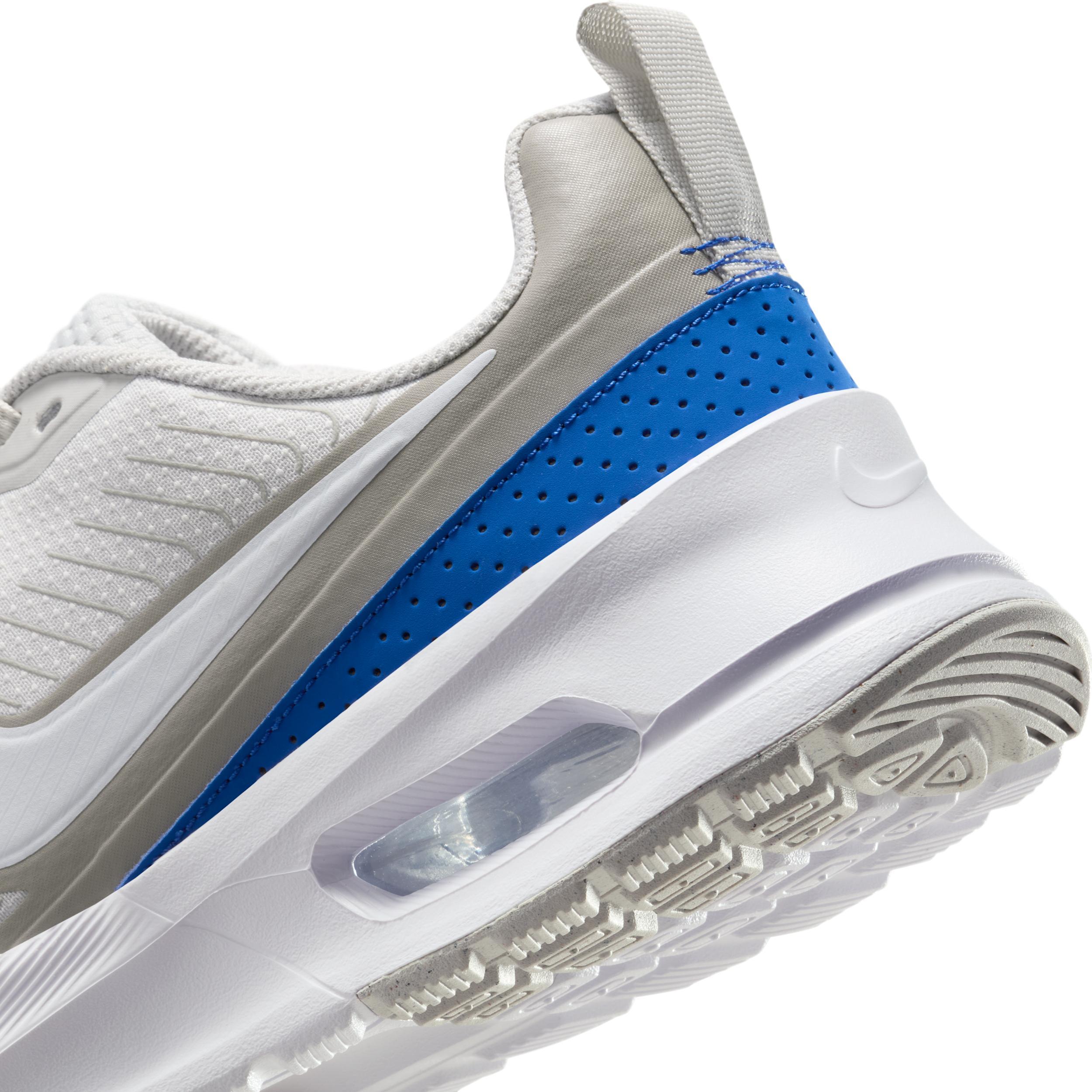 Nike Air Max Nuaxis Men's Running Shoes, Women's, Size: 10.5, Gray White Blue Product Image