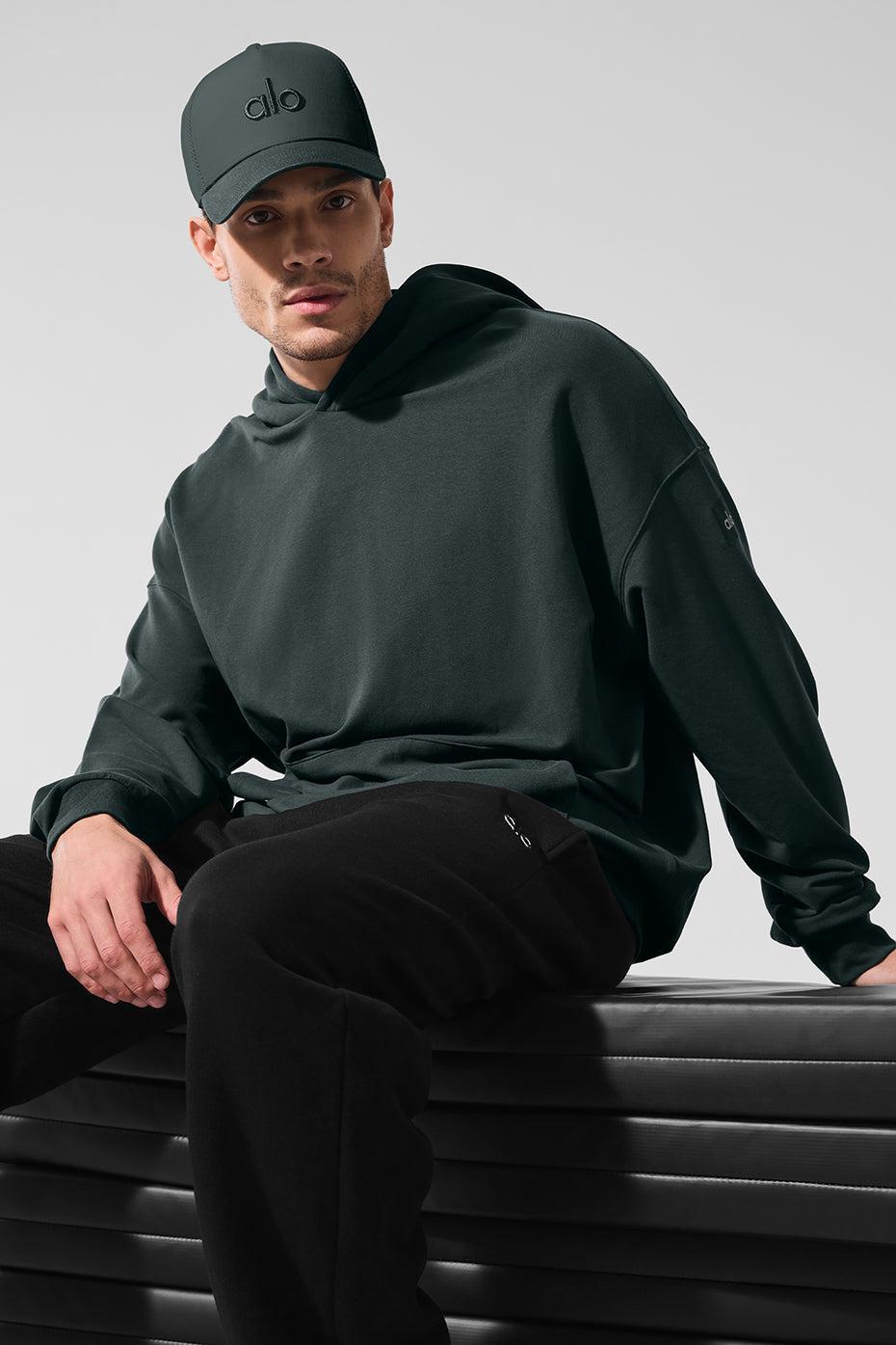 Double Take Hoodie - Charcoal Green Product Image