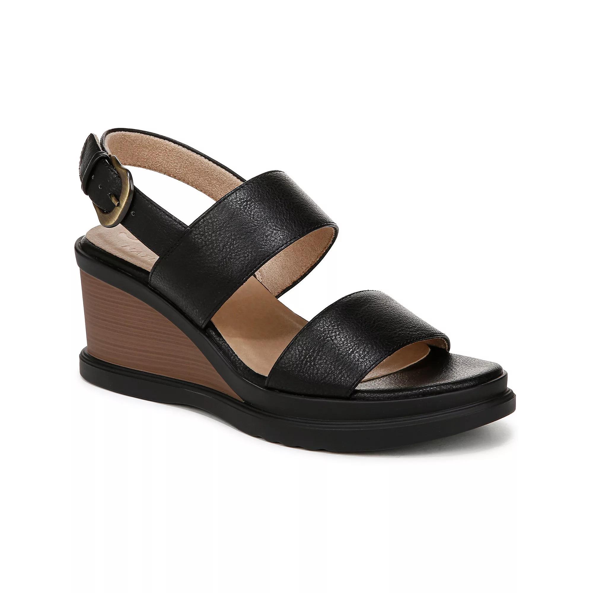 SOUL Naturalizer Livia Women's Slingback Wedge Sandals, Size: 8.5, Black Product Image