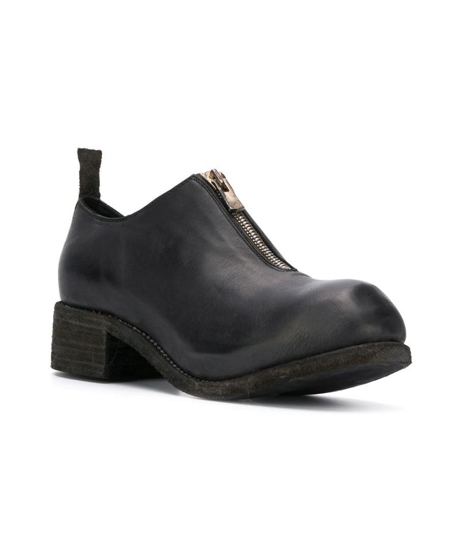 GUIDI Pl0 Front Zipper Love Shoes In Black Product Image