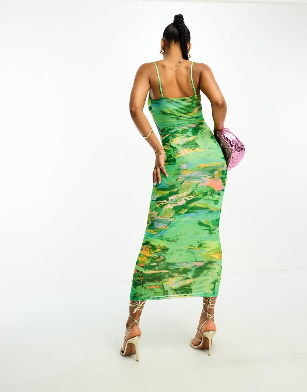 AFRM Keefa key hole midi dress Product Image